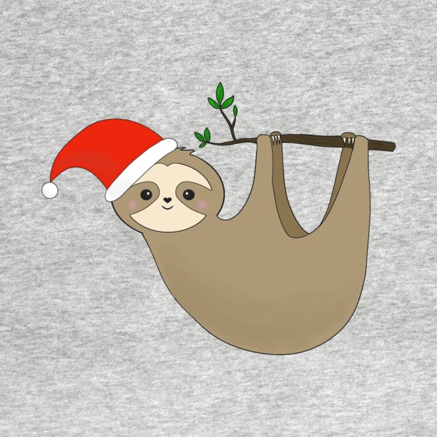 Christmas sloth by KaisPrints